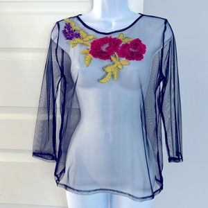 Mesh blouse